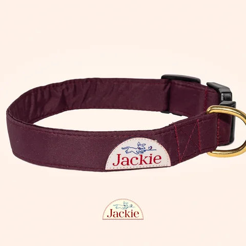 Jackie halsband vinröd